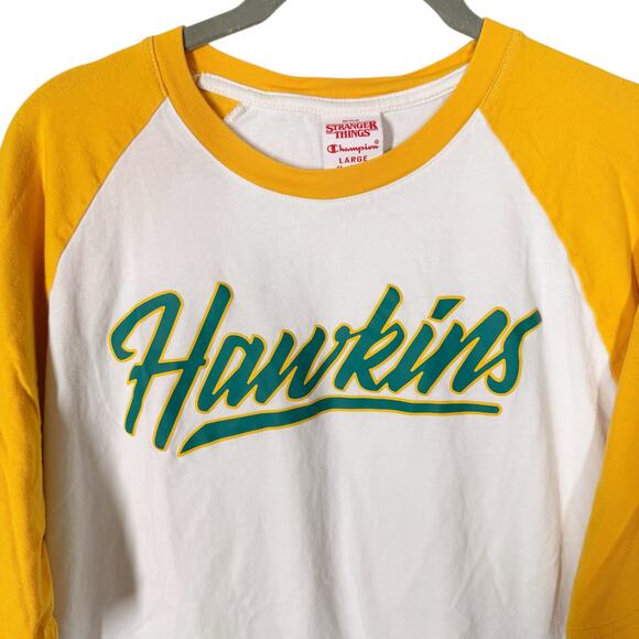 Champion Stranger Things Hawkins T-Shirt Size Large - Picture 3 of 4